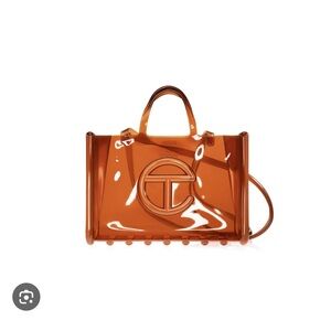 Telfar Clear Brown Jelly Shopper